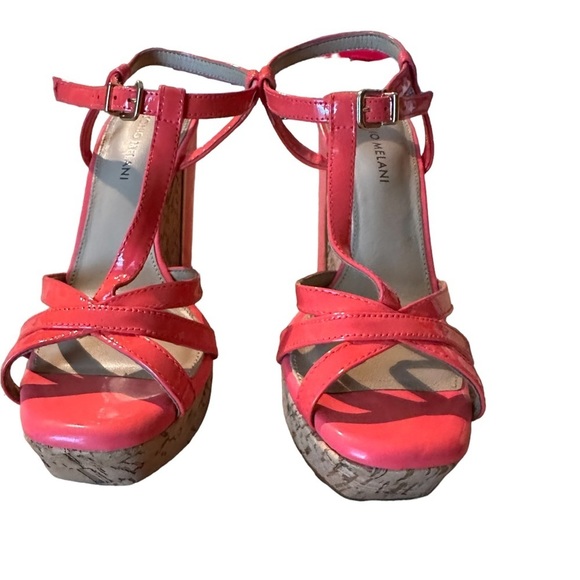 Antonio Melanie Wedge Heel Shoe Women’s Pink Coral Size 7.5 - Picture 3 of 8